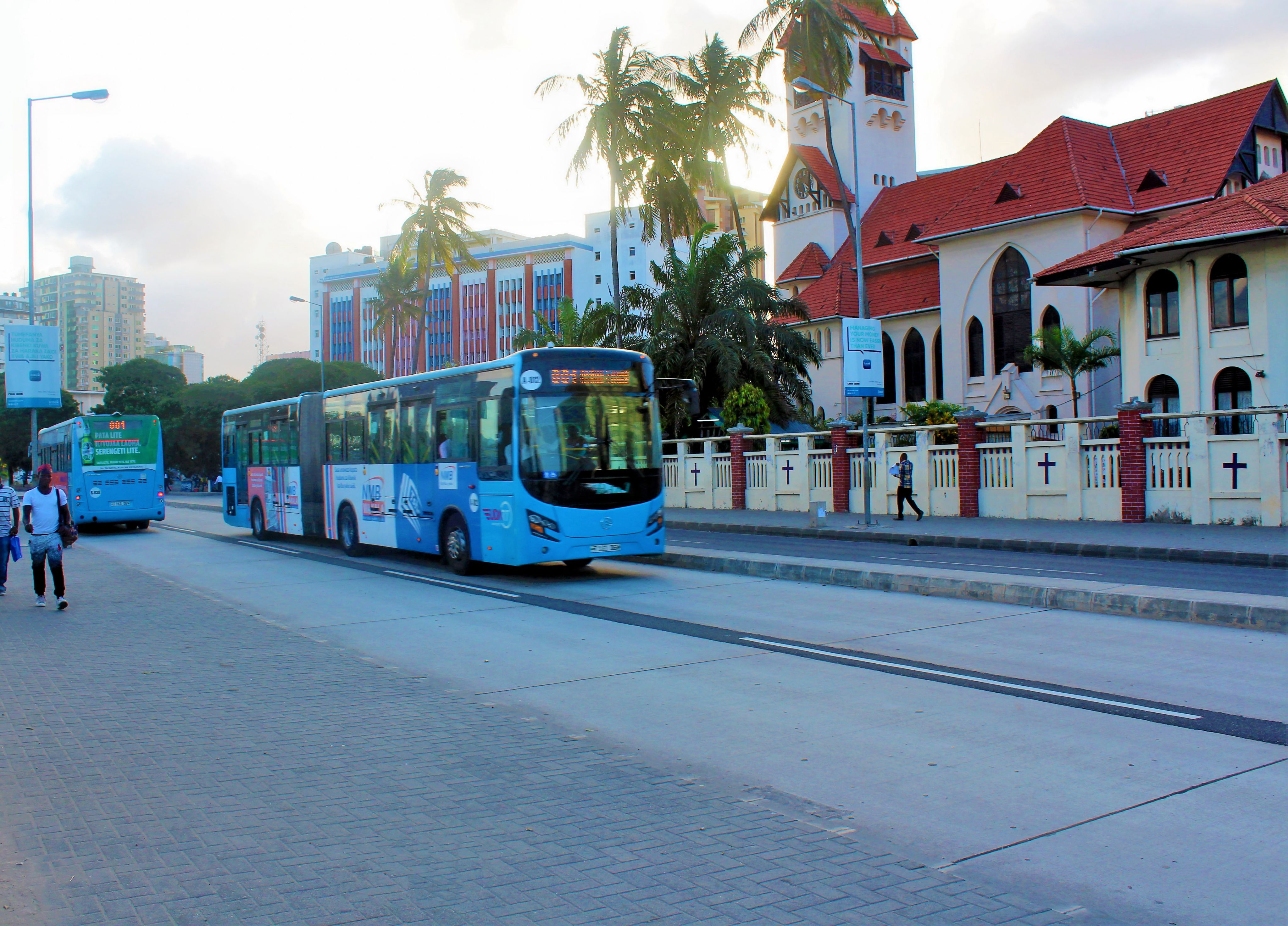 Bus rapid transit in Dar es Salaam.